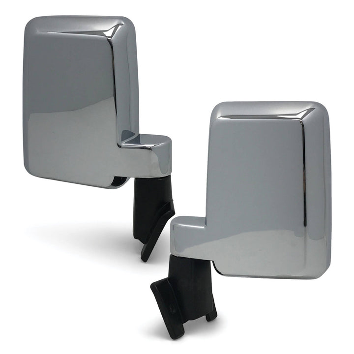 Door Mirrors PAIR Chrome Large Style Fits Toyota Landcruiser 60 Series