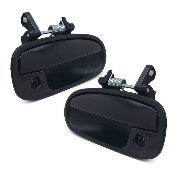 Outer Door Handles PAIR Front Black Fits Honda Civic EK 1995 - 2000