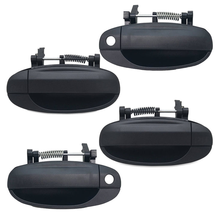 Outer Door Handle SET Front Black fits Holden Barina TK Hatch 2005 - 2011