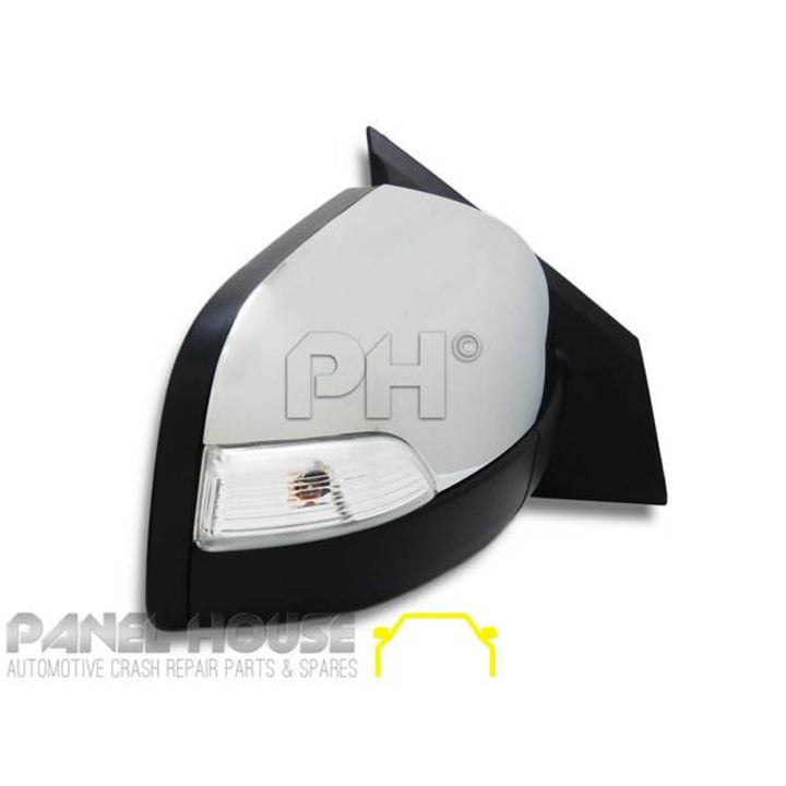 Door Mirror RIGHT with Indicator Light Chrome AUTOFOLD fits Mazda BT-50 UR 15-19