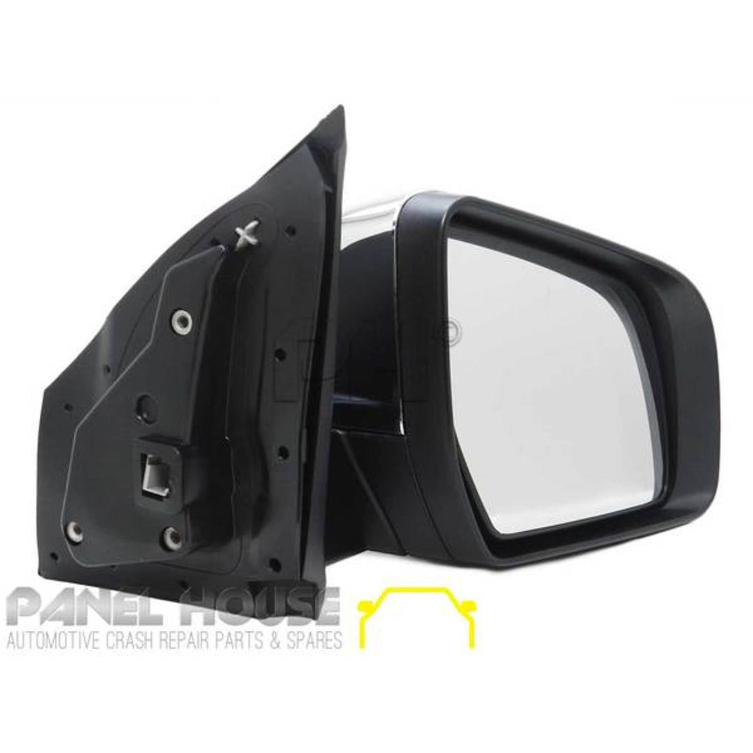 Door Mirror RIGHT with Indicator Light Chrome AUTOFOLD fits Mazda BT-50 UR 15-19