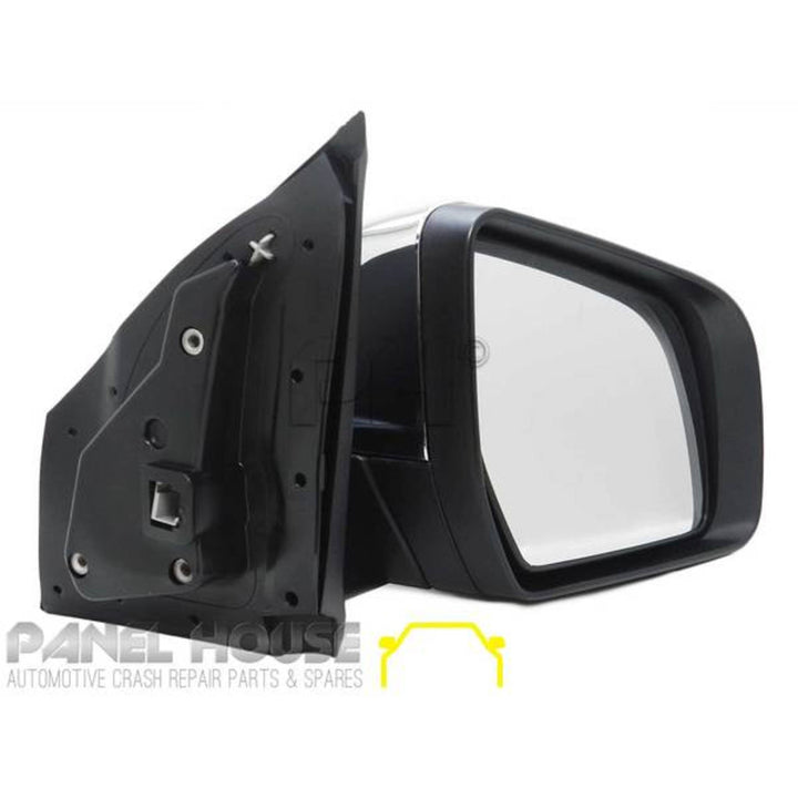 Door Mirror RIGHT with Indicator Light Chrome AUTOFOLD fits Mazda BT-50 UR 15-19