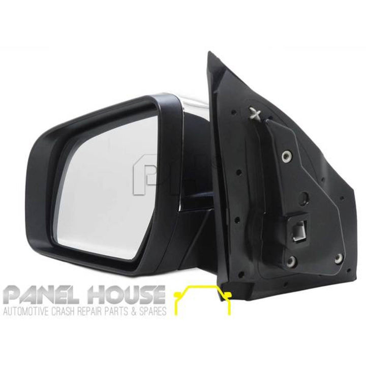 Door Mirror LEFT with Indicator Light Chrome AUTOFOLD fits Mazda BT-50 UR 15-19
