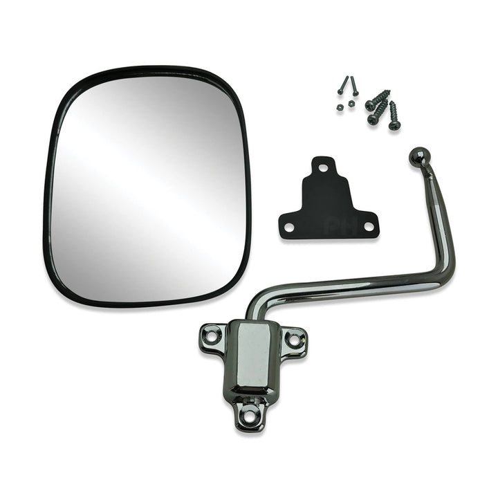 Door Mirror RIGHT Chrome & Black Fits Toyota Landcruiser 40 Series FJ45 HJ47 RH