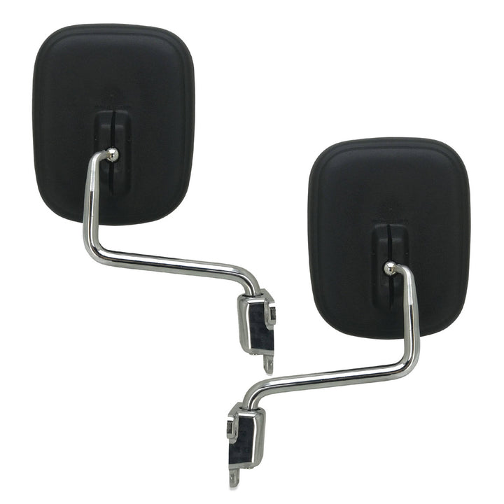 Door Mirrors PAIR Chrome & Black Fits Toyota Landcruiser 40 Series FJ45 HJ47
