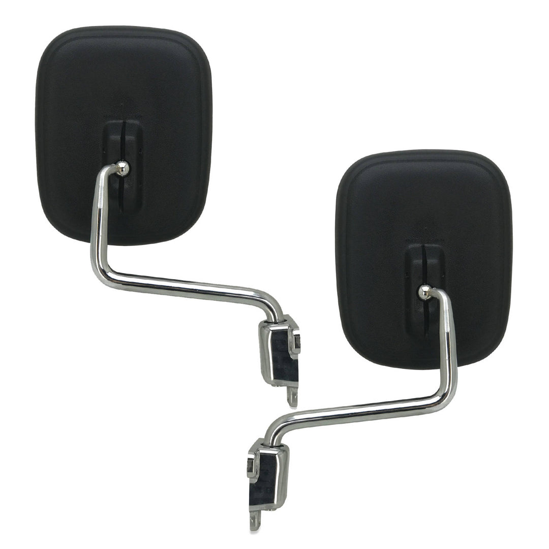 Door Mirrors PAIR Chrome & Black Fits Toyota Landcruiser 40 Series FJ45 HJ47