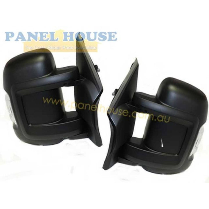 Door Mirrors PAIR Van Short Arm Electric fits Fiat Ducato Van 07-18