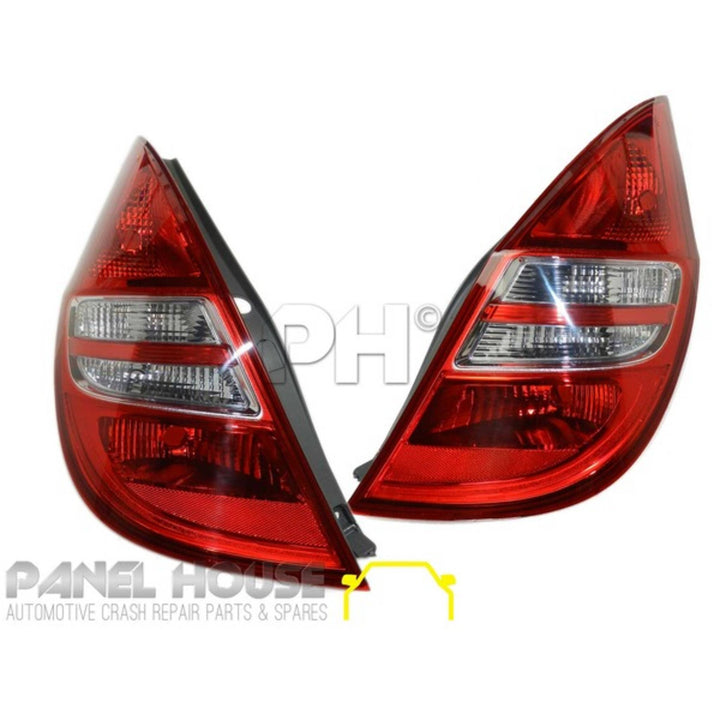 Tail Lights PAIR Fits Hyundai i30 FD Hatch 2007 - 2012