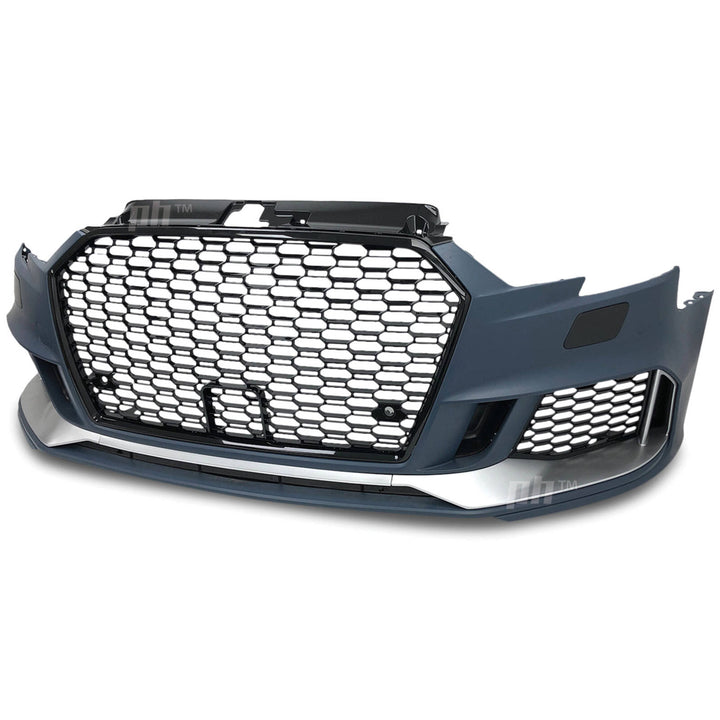 Upgrade Front Bumper Bar & Grill Kit RS3 Style Fits Audi A3 S3 8V 06/2016 - 2020