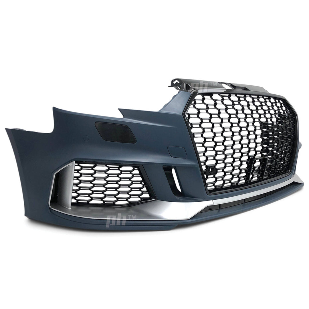 Upgrade Front Bumper Bar & Grill Kit RS3 Style Fits Audi A3 S3 8V 06/2016 - 2020