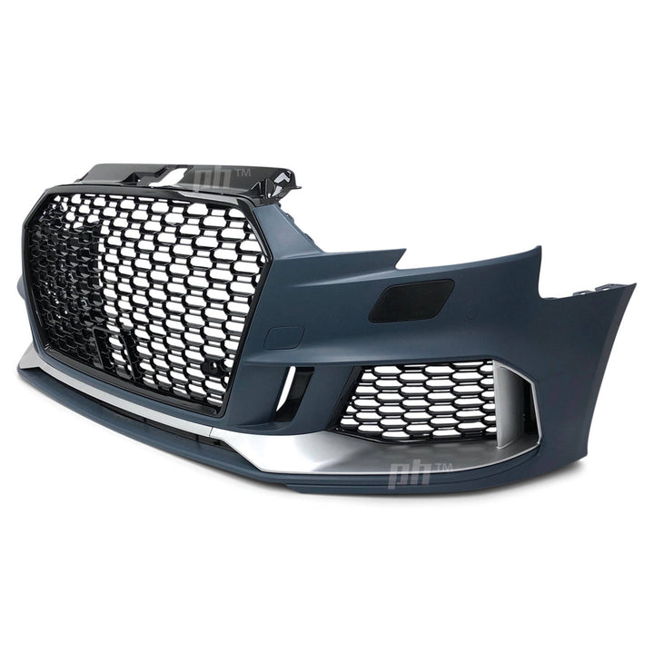 Upgrade Front Bumper Bar & Grill Kit RS3 Style Fits Audi A3 S3 8V 06/2016 - 2020