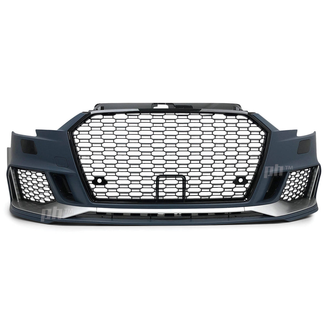Upgrade Front Bumper Bar & Grill Kit RS3 Style Fits Audi A3 S3 8V 06/2016 - 2020