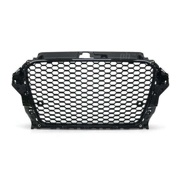 Grill Gloss Black Honeycomb RS3 Style Fits Audi A3 S3 8V 2013 - 2016