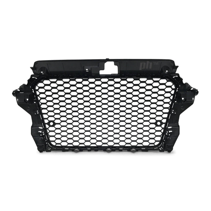 Grill Gloss Black Honeycomb RS3 Style Fits Audi A3 S3 8V 2013 - 2016