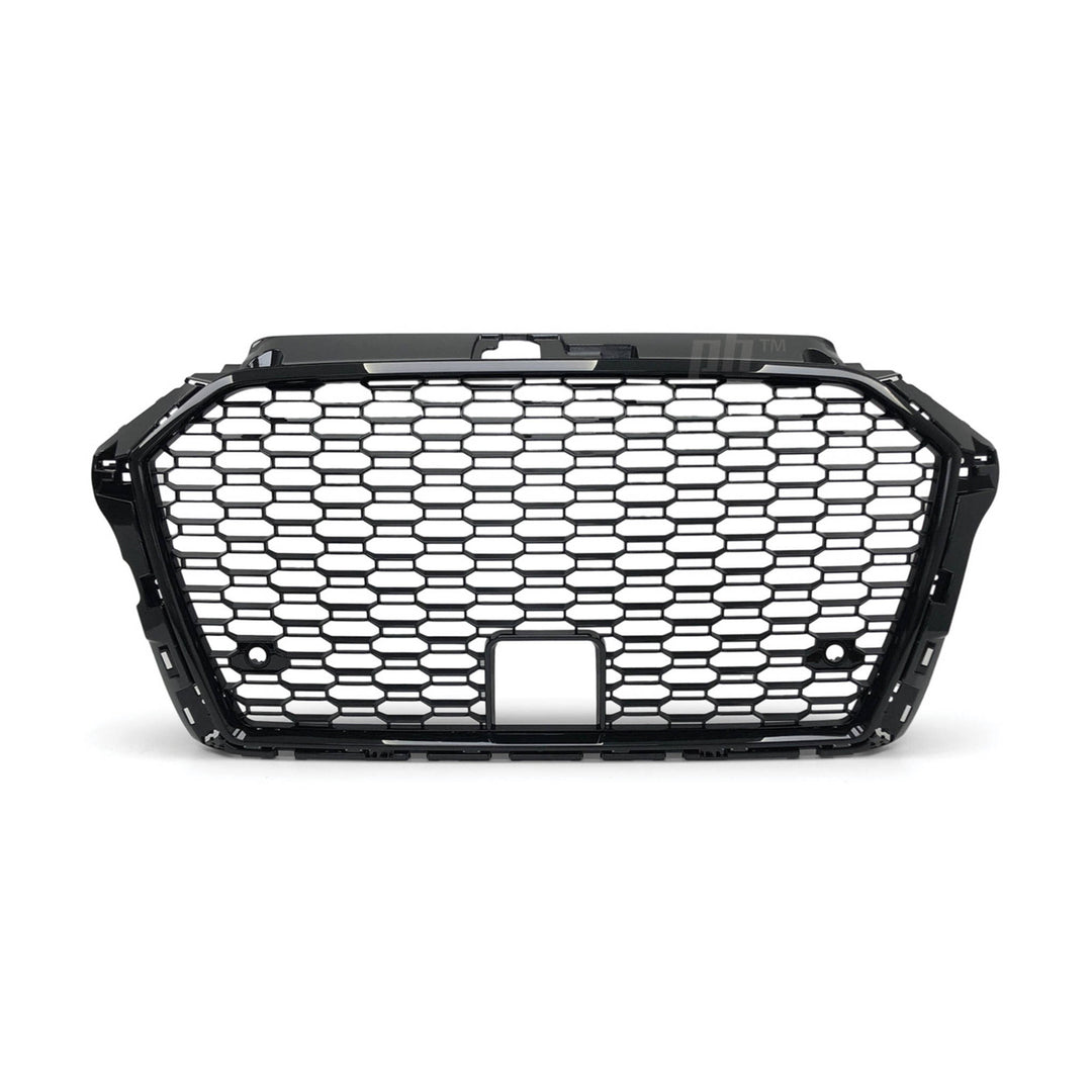 Grill Gloss Black Honeycomb RS3 Style Fits Audi A3 S3 8V 2017 - 2020