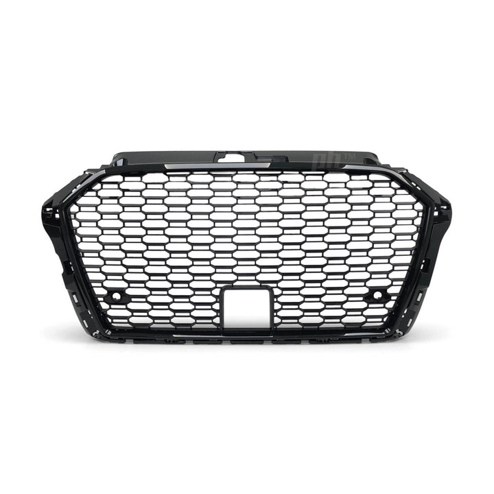 Grill Gloss Black Honeycomb RS3 Style Fits Audi A3 S3 8V 2017 - 2020