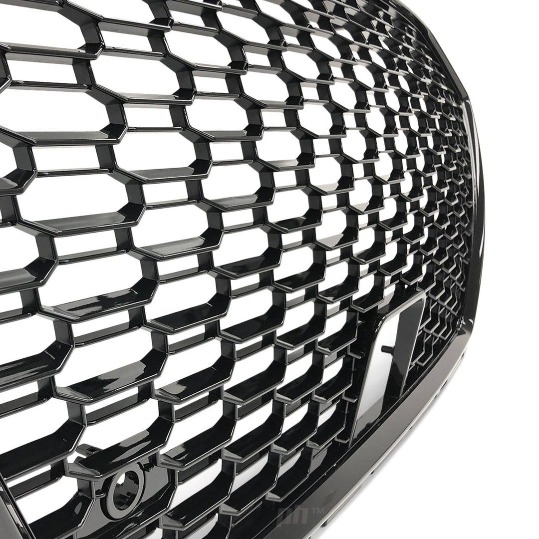 Grill Gloss Black Honeycomb RS3 Style Fits Audi A3 S3 8V 2017 - 2020