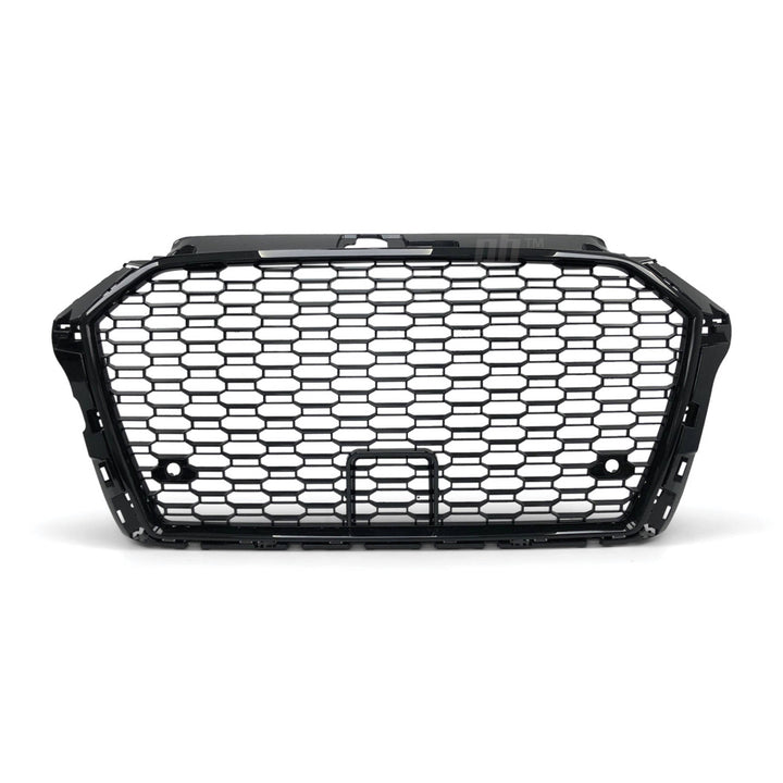 Grill Gloss Black Honeycomb RS3 Style Fits Audi A3 S3 8V 2017 - 2020