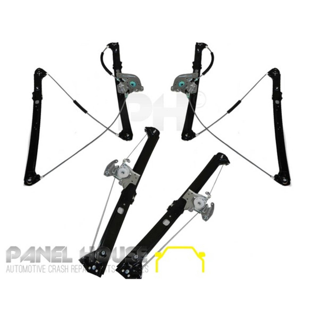 WINDOW REGULATOR SET X4 FRONT &. REAR PREMIUM QUALITY fits BMW X5 E53 Wagon 2000-2007