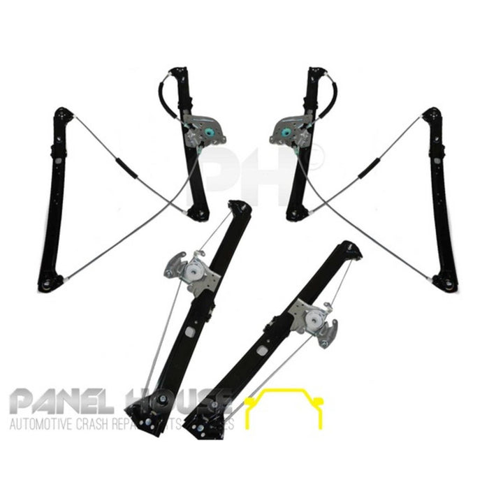 WINDOW REGULATOR SET X4 FRONT &. REAR PREMIUM QUALITY fits BMW X5 E53 Wagon 2000-2007