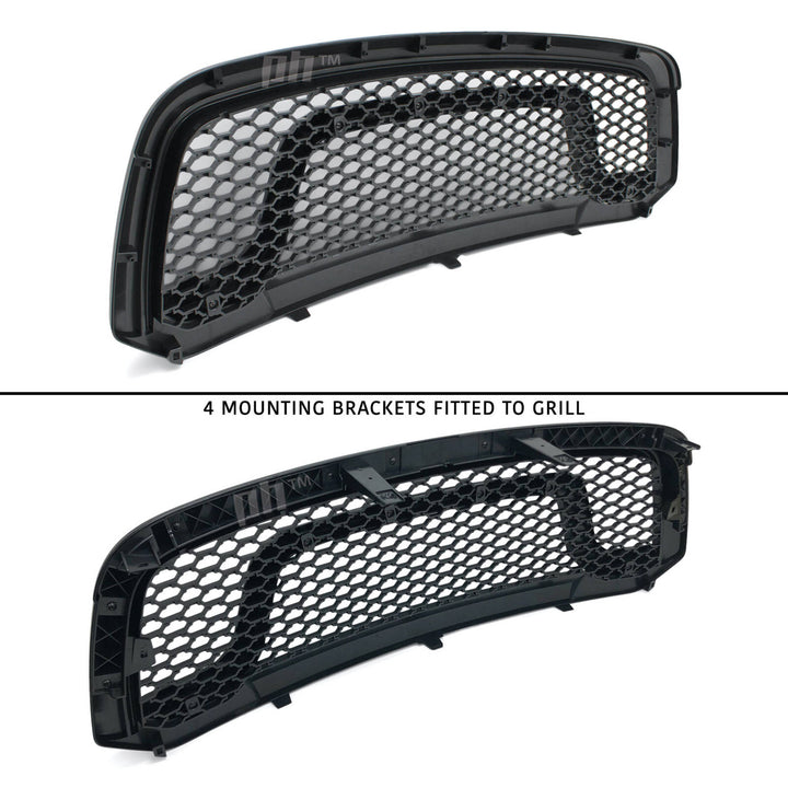 Grill Black Edition Mesh Rebel Style fits Dodge RAM 1500 DS 2013 - 2018