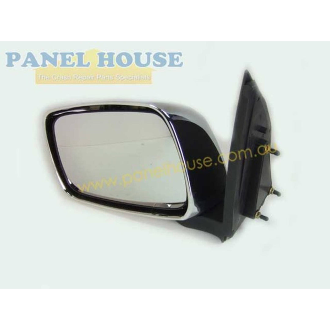 Door Mirror LEFT Chrome Manual fits Nissan Navara D40 2005 - 2015