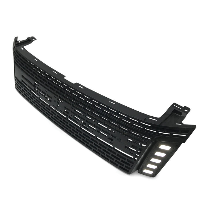 LED DRL Mesh Style Upgrade Black Grill BLACK LETTERS Fits Ford Ranger PX1 MK1 XLT XL Wildtrak