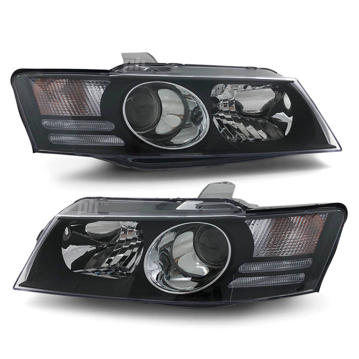 Headlights Black Projector PAIR fits Holden Commodore VZ SS Calais HSV 2004 - 2006