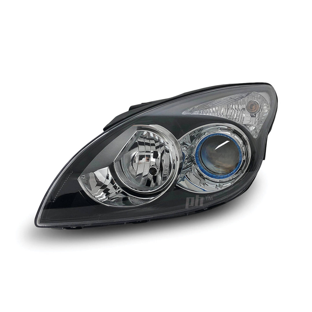 Headlight Black Projector LEFT fits Hyundai i30 FD 2010 - 2012 Hatch & Wagon
