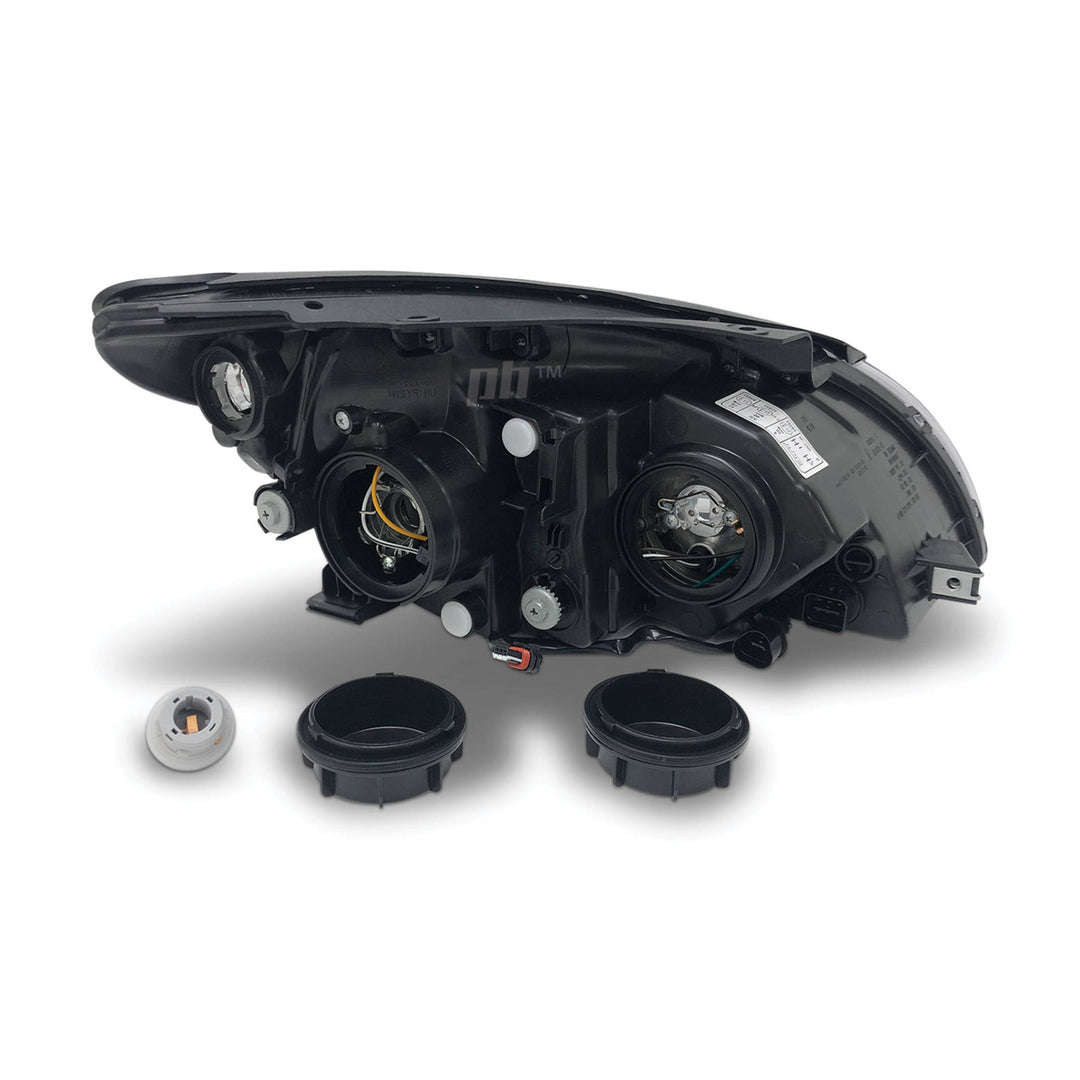 Headlights Black Projector PAIR fits Hyundai i30 FD 2010 - 2012 Hatch & Wagon