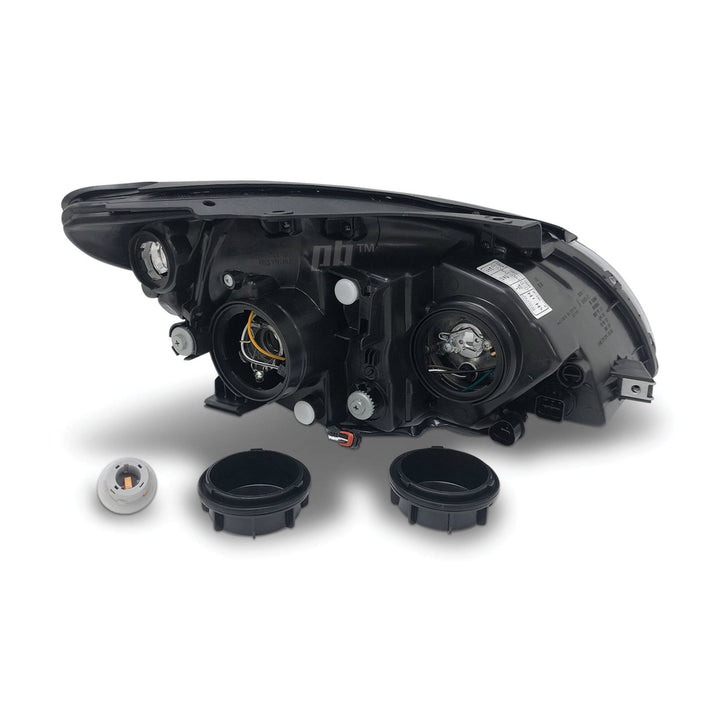 Headlights Black Projector PAIR fits Hyundai i30 FD 2010 - 2012 Hatch & Wagon