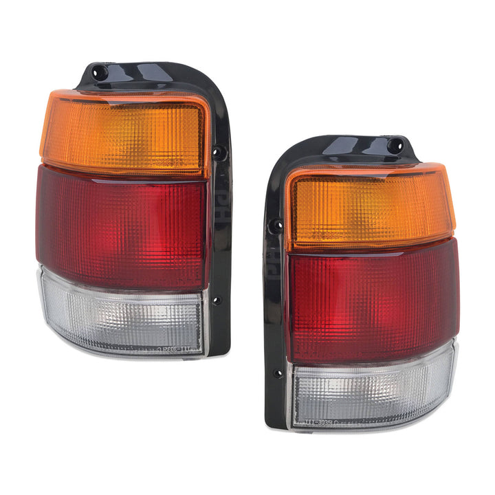 Tail Lights PAIR Clear Lens fits Holden Commodore VN VP VR VS Wagon & Ute