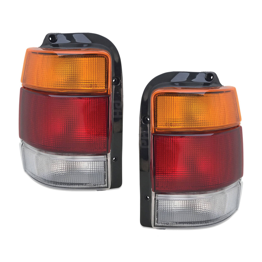 Tail Lights PAIR Clear Lens fits Holden Commodore VN VP VR VS Wagon & Ute