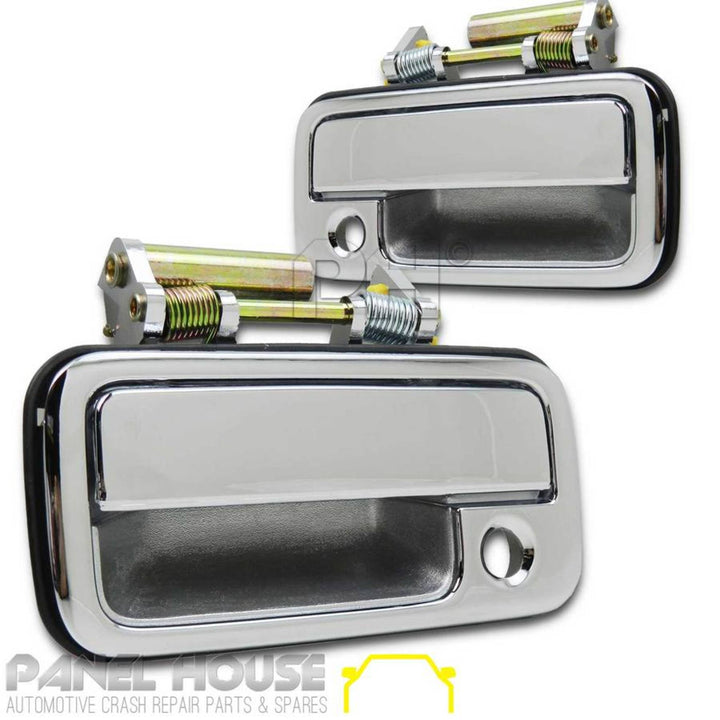 Outer Door Handles PAIR Front Chrome fits Holden Rodeo TF 1988 - 2002
