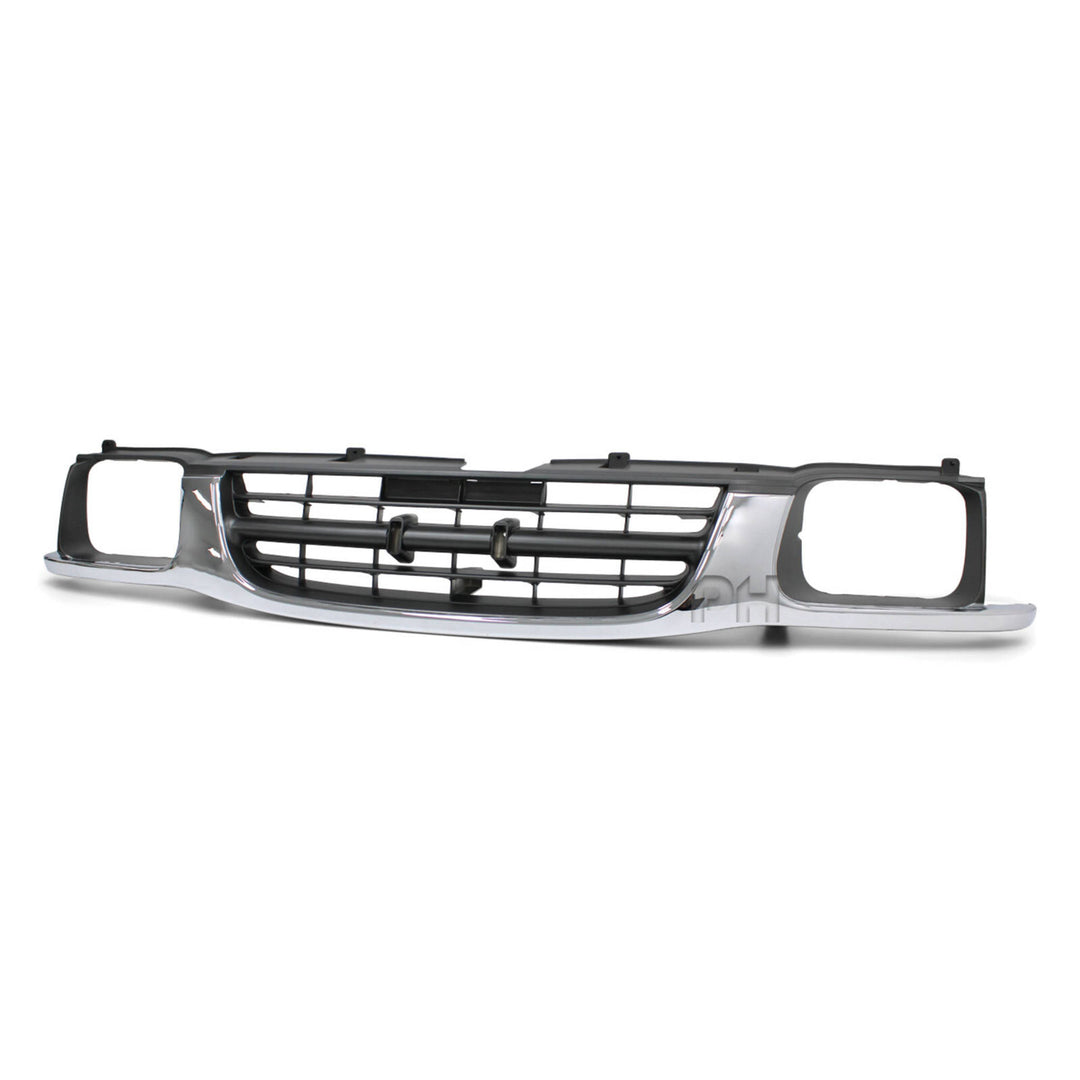 Chrome & Grey Dip Grill 7x5 Light Type fits Holden TF Rodeo 1998 - 2002