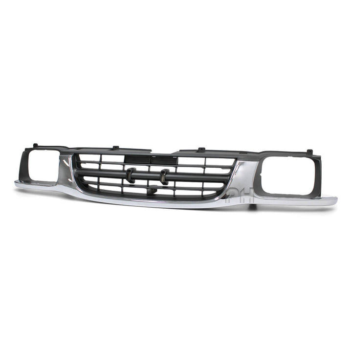 Chrome & Grey Dip Grill 7x5 Light Type fits Holden TF Rodeo 1998 - 2002