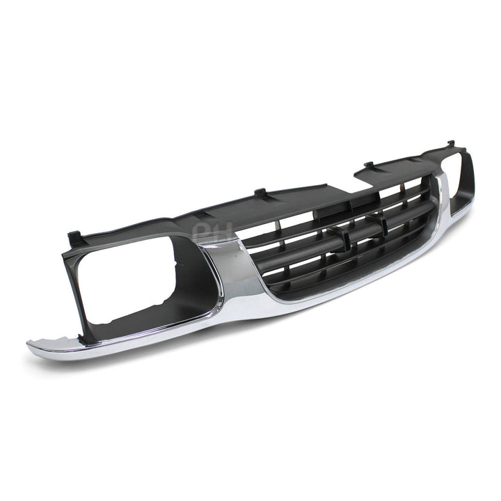 Chrome & Grey Dip Grill 7x5 Light Type fits Holden TF Rodeo 1998 - 2002