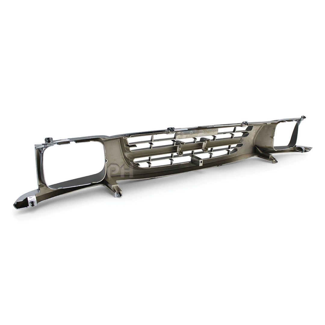 Chrome & Grey Dip Grill 7x5 Light Type fits Holden TF Rodeo 1998 - 2002