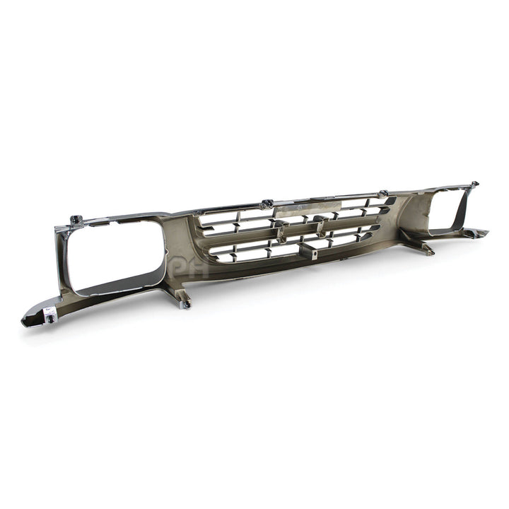 Chrome & Grey Dip Grill 7x5 Light Type fits Holden TF Rodeo 1998 - 2002