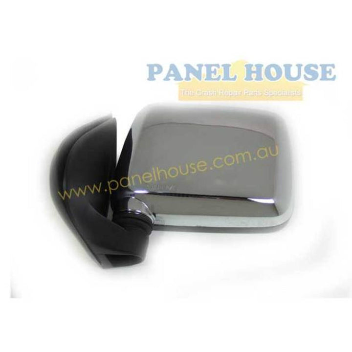 Door Mirror LEFT Chrome Sail Mount fits Holden Rodeo 97 - 02