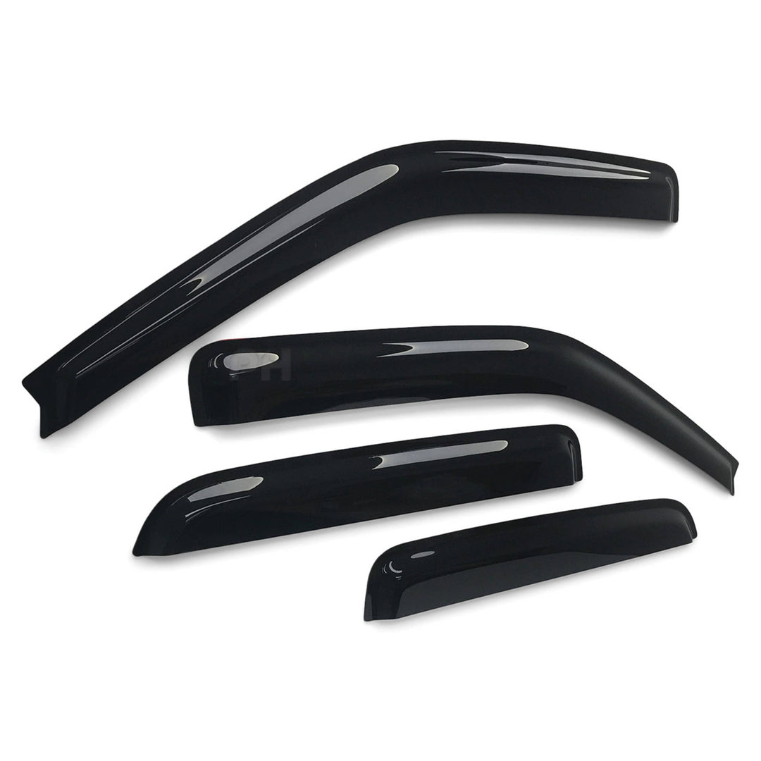 Weather Shield Window Visors SET 4 Piece Fits Isuzu DMAX D-MAX Dual Cab 08 - 12