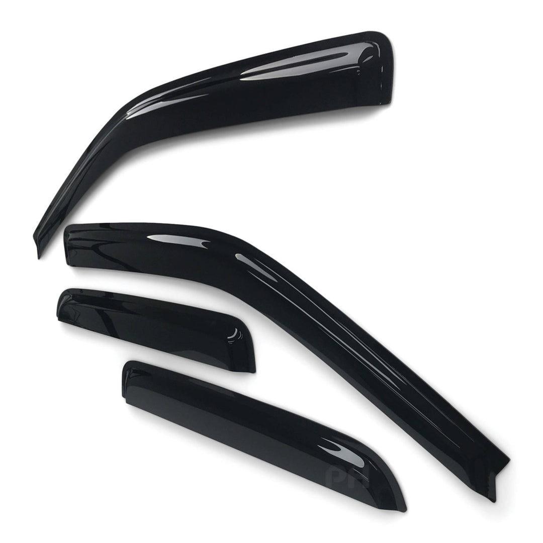 Weather Shield Window Visors SET 4 Piece Fits Isuzu DMAX D-MAX Dual Cab 08 - 12