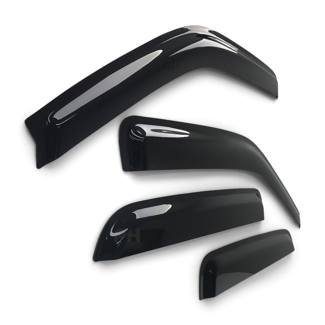 Weather Shield Window Visors SET 4 Piece Fits Isuzu DMAX D-MAX Dual Cab 08 - 12