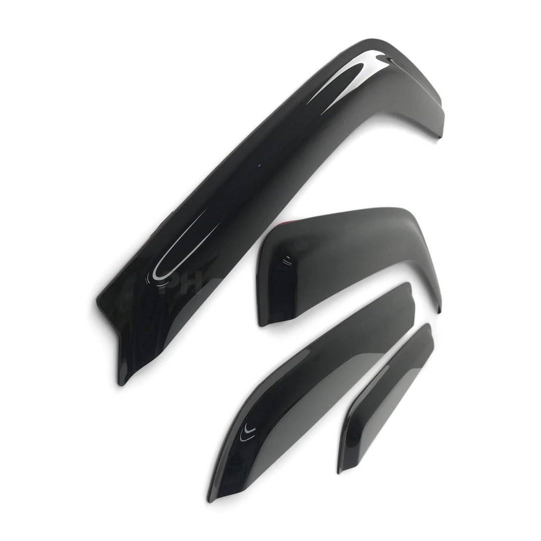 Weather Shield Window Visors SET 4 Piece Fits Isuzu DMAX D-MAX Dual Cab 08 - 12
