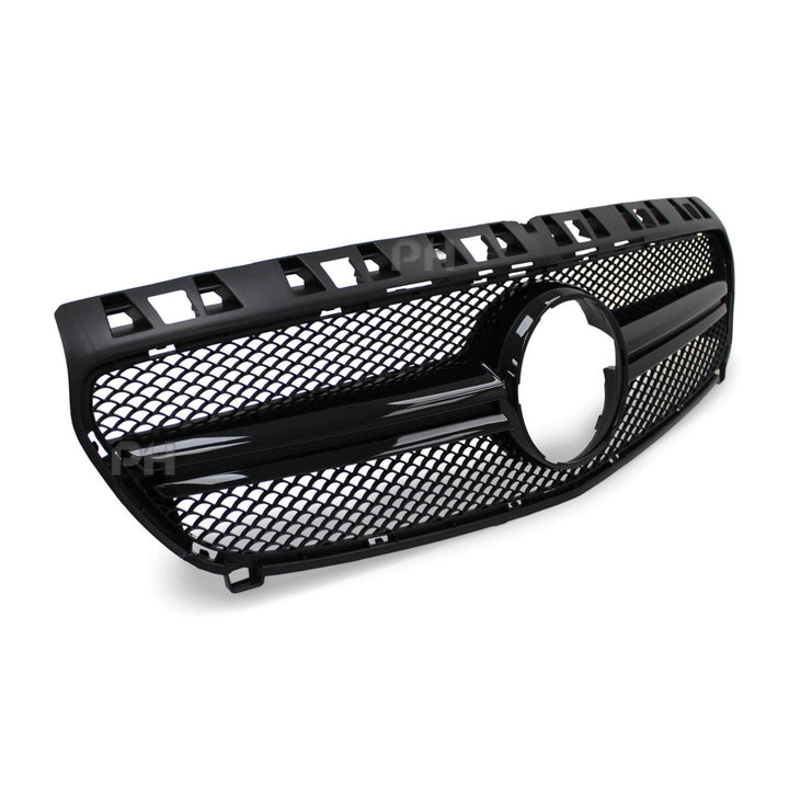 Grill Gloss Black Mesh Style Fits Mercedes-Benz W176 A-Class & A45 AMG 2012 - 2015