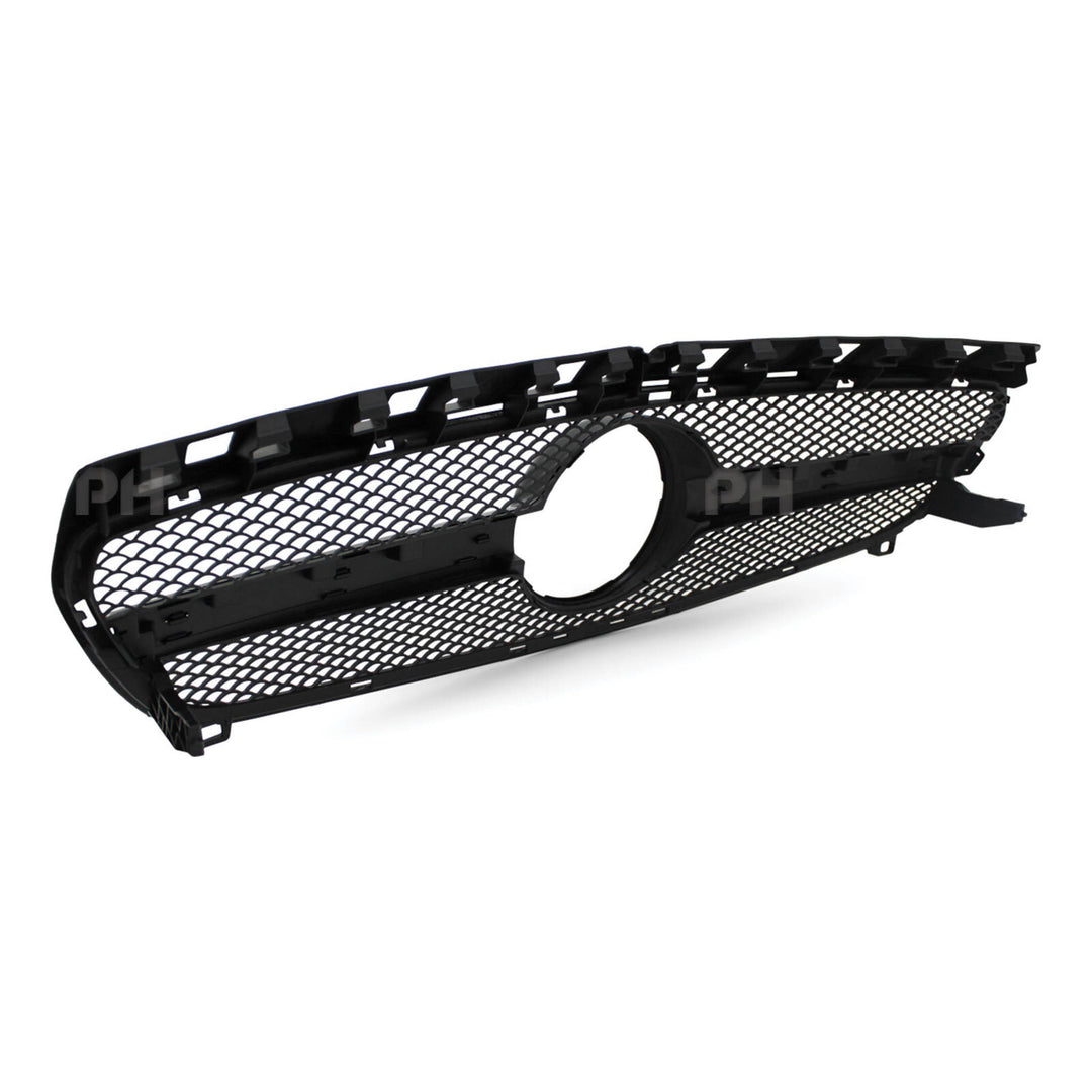 Grill Gloss Black Mesh Style Fits Mercedes-Benz W176 A-Class & A45 AMG 2012 - 2015