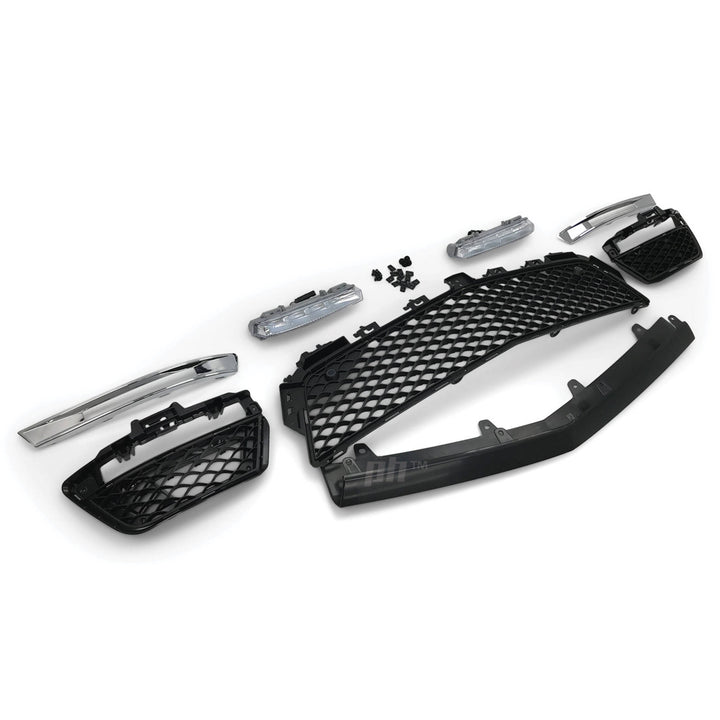 Front Bumper Bar Kit AMG C63 Style Fits Mercedes C-Class W204 2011 - 2014