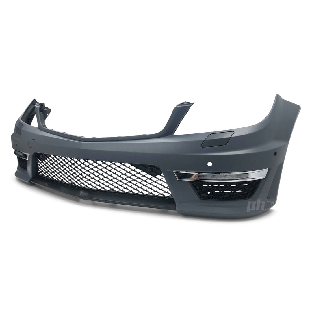 Front Bumper Bar Kit AMG C63 Style Fits Mercedes C-Class W204 2011 - 2014