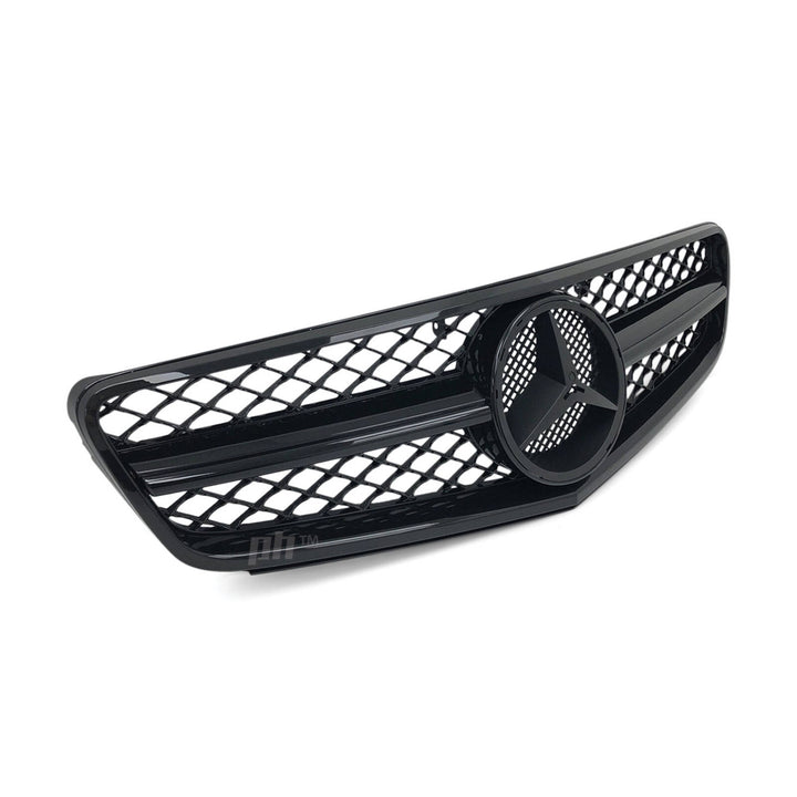 Grill Gloss BLACK AMG C63 Style Fits Mercedes-Benz W204 C-Class 2007 - 2014