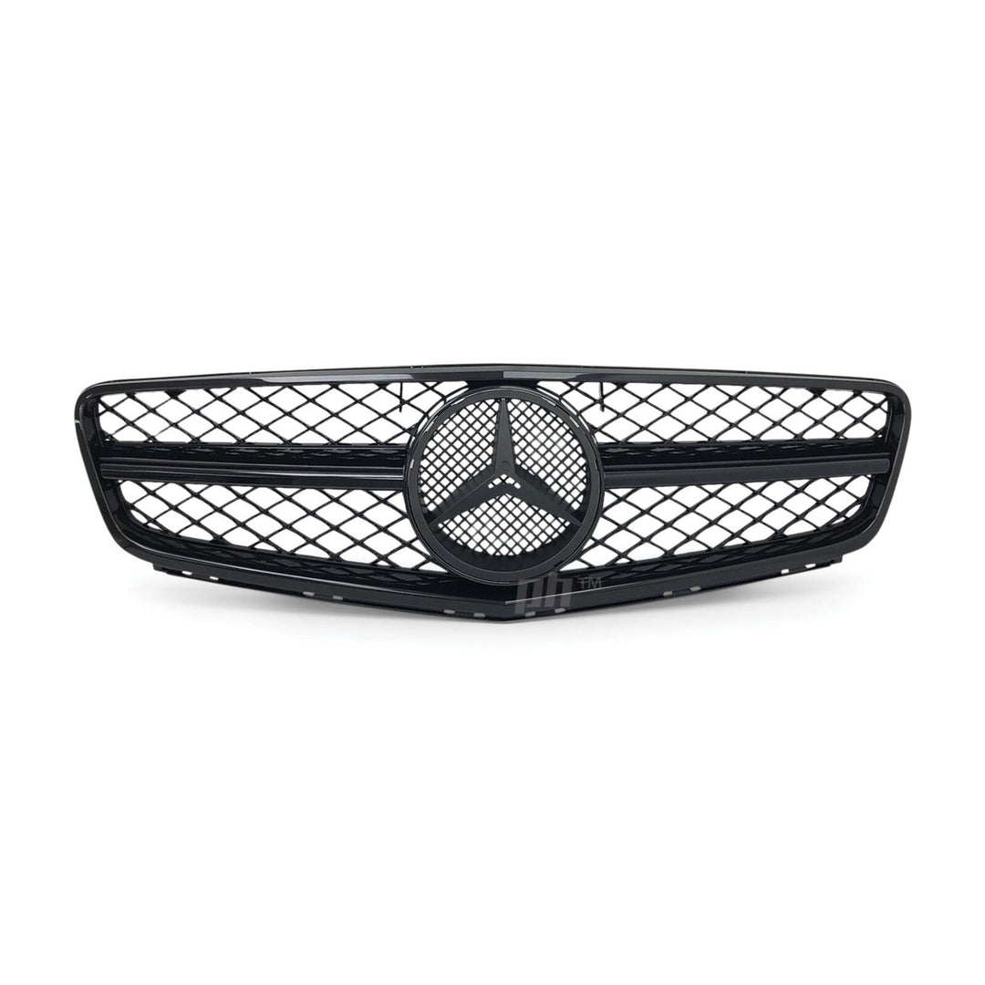 Grill Gloss BLACK AMG C63 Style Fits Mercedes-Benz W204 C-Class 2007 - 2014